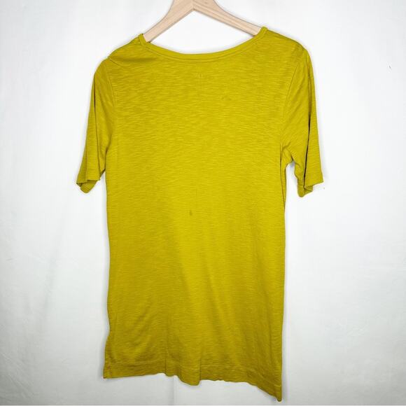 J.JILL Pima Slub Tunic Mustard Yellow in Small - Picture 4 of 4